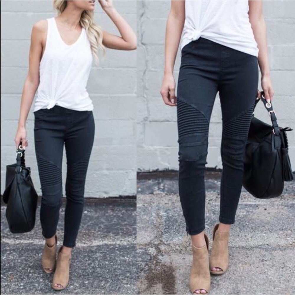 🎉LAST 1 sz L/XL🎉🖤Black Moto Legging🖤